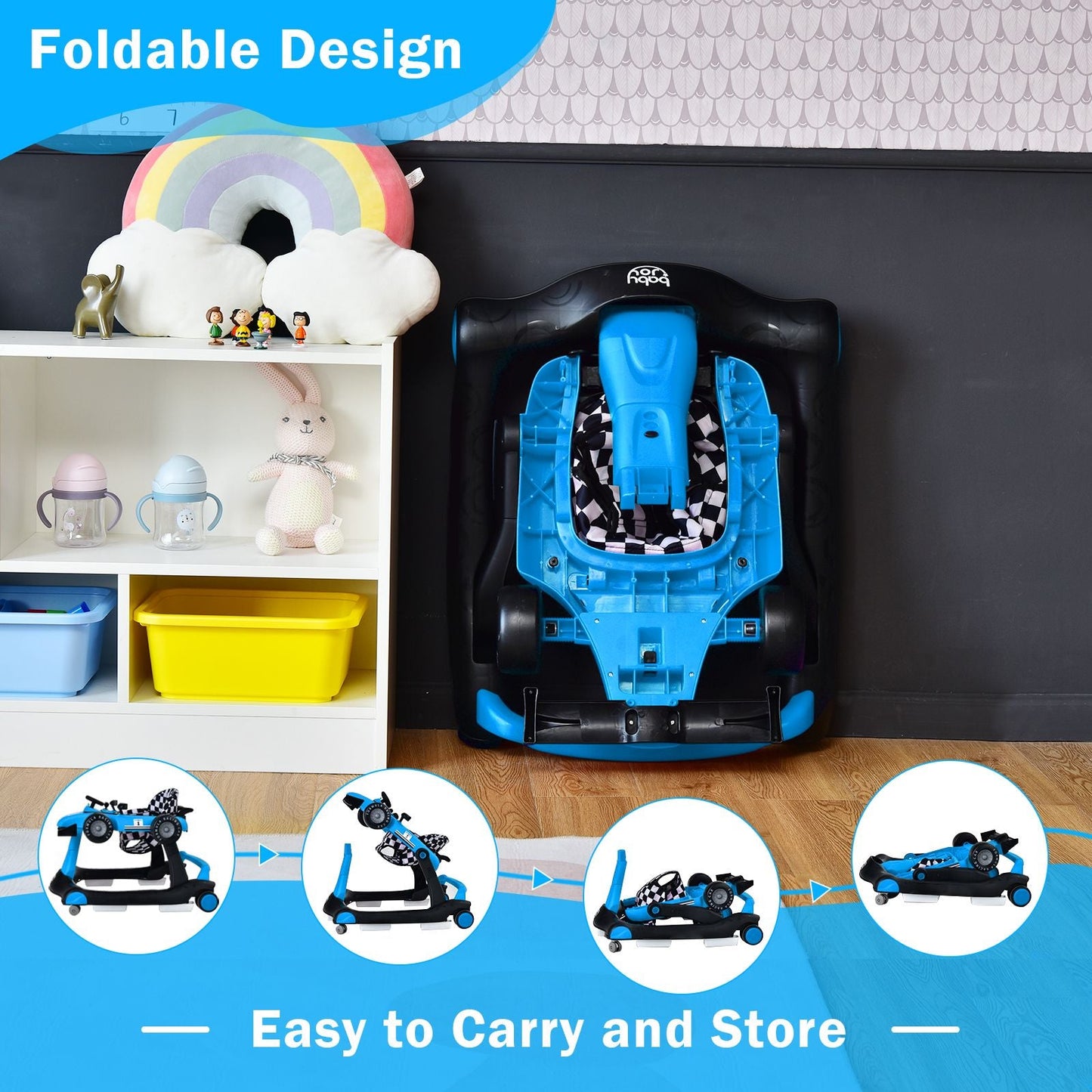 Versatile 4-In-1 Baby Push Walker