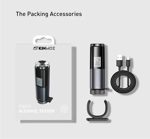 Alcohol Breath Tester Portable - keychain Alcohol Breathalyzer Fast Rechargeable