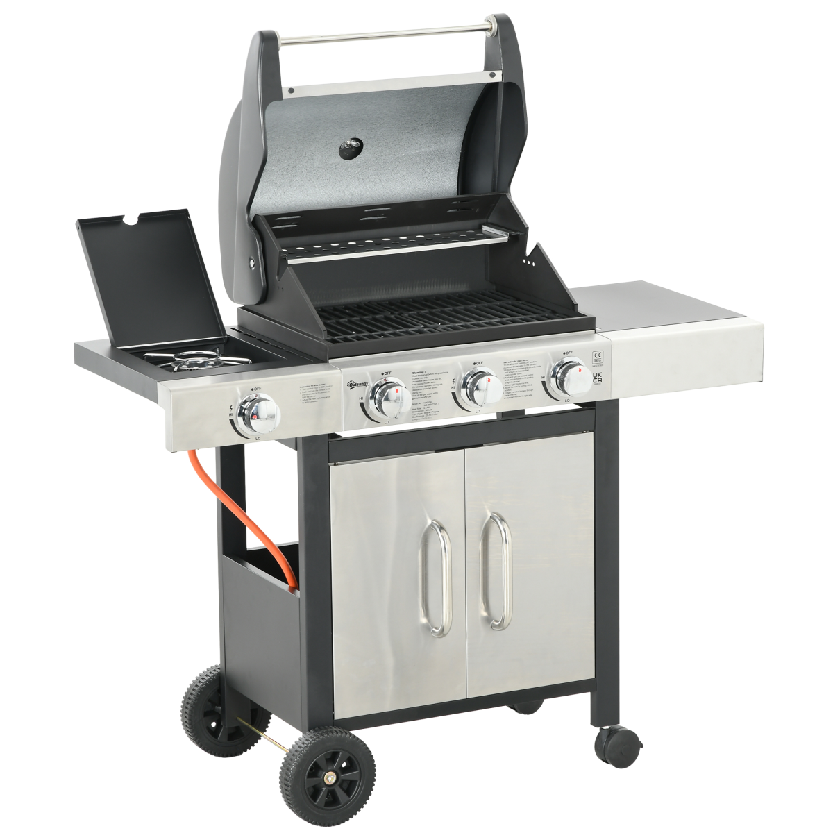 Deluxe 3+1 Burner Gas BBQ Grill