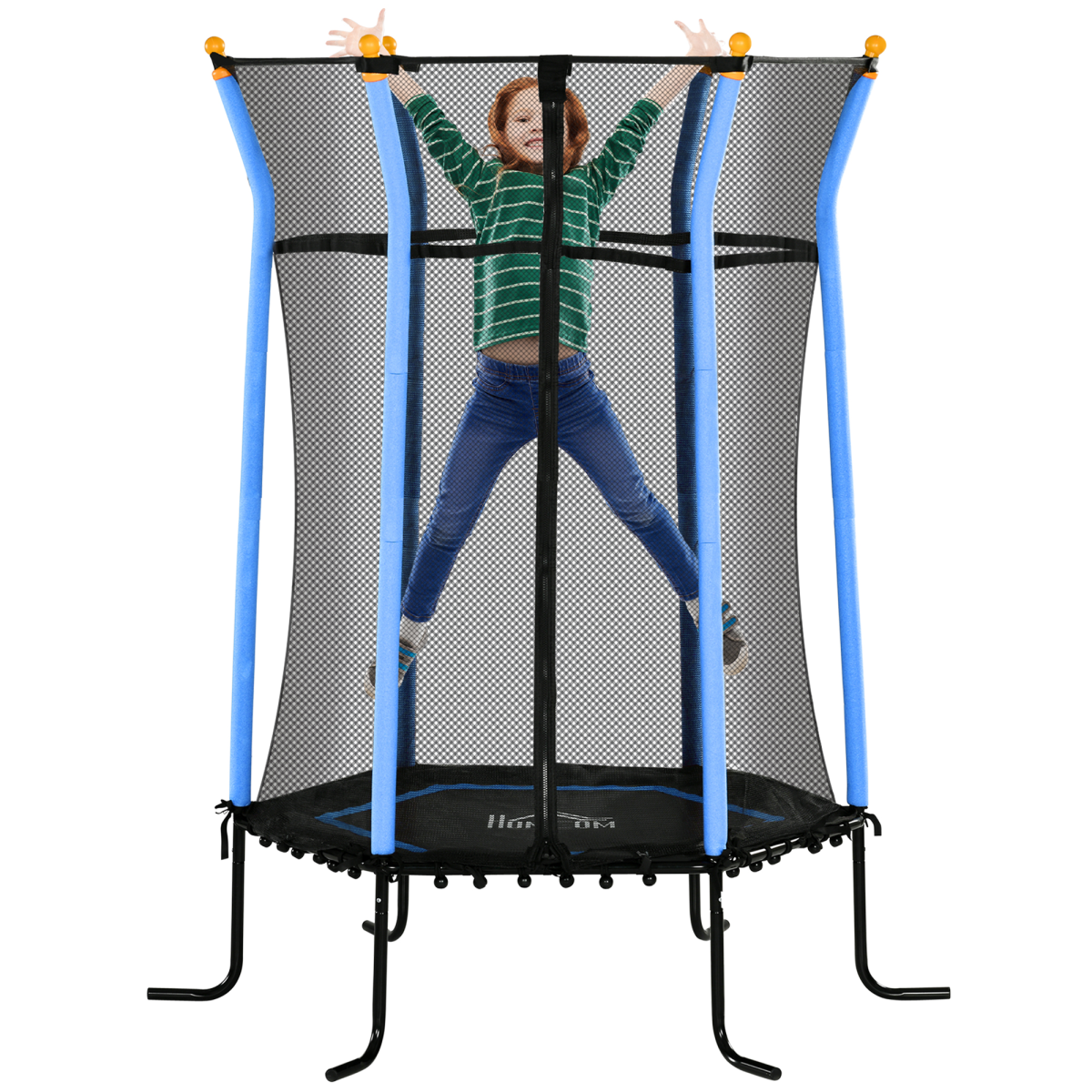 5.4FT Kids Trampoline with Enclosure Indoor Outdoor