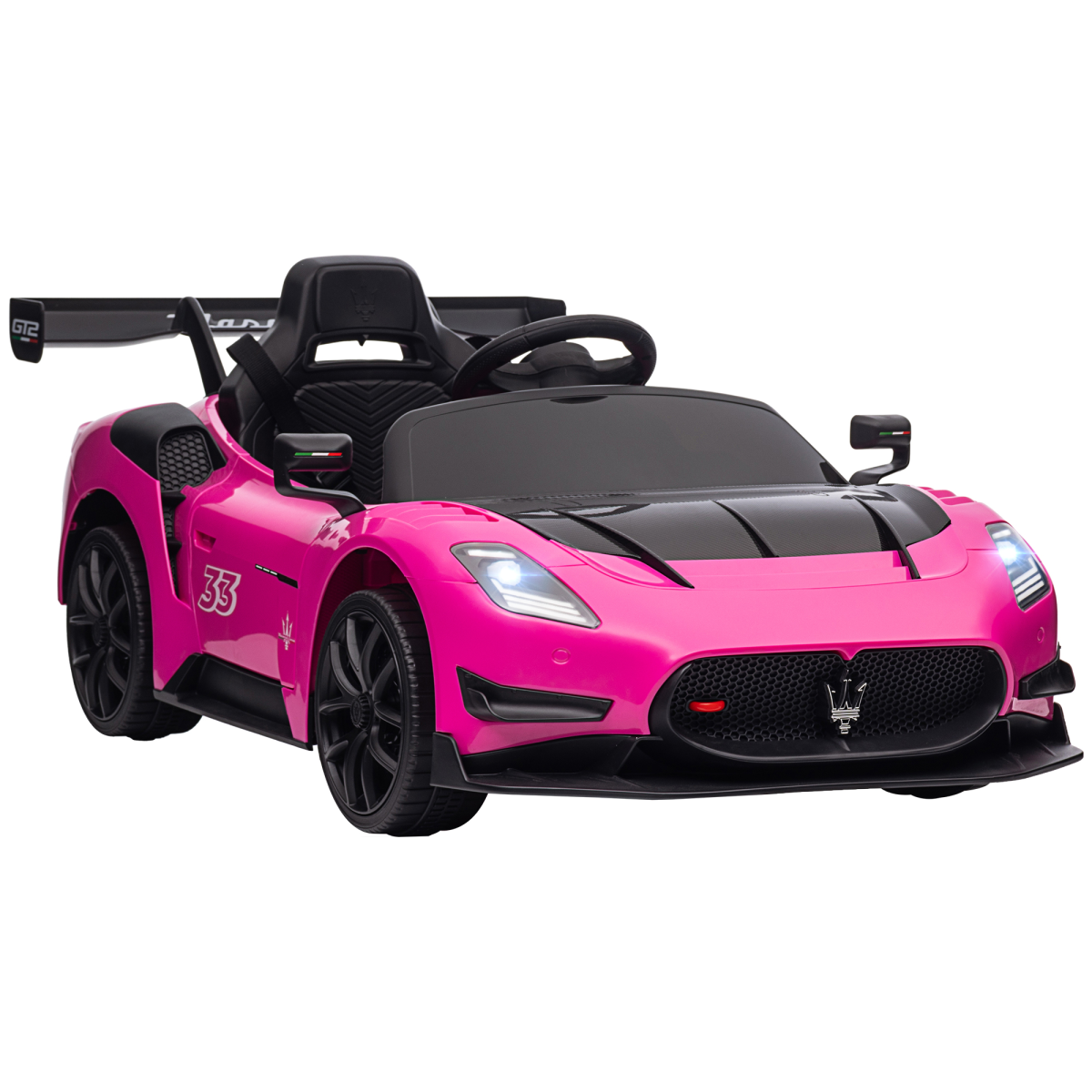 AIYAPLAY Maserati GT2 Licensed 12V Electric Ride on Car w/ Remote