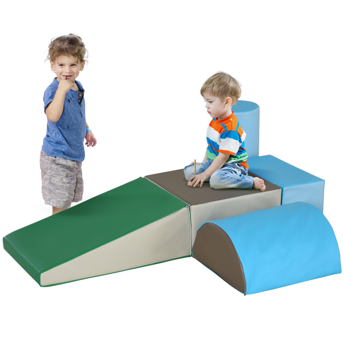 Soft Foam Climb & Crawl Playset for Toddlers