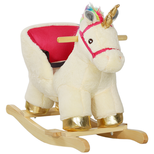 AIYAPLAY Unicorn Rocking Horse Ride-On for Toddlers