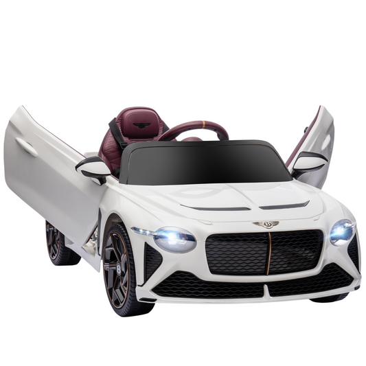 Luxury Bentley Bacalar 12V Kids Electric Car - White | Ultimate Ride for Ages 3-5