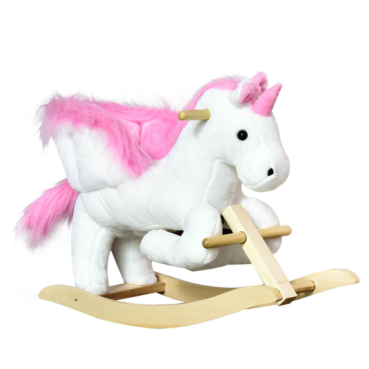 Enchanting Plush Unicorn Rocking Horse - Ride On