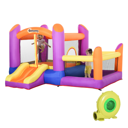 Inflatable Bouncy Castle with Slide & Pool