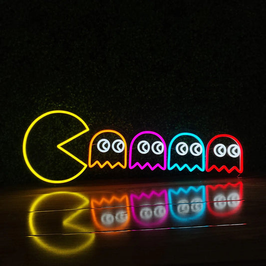 Pac Man Neon Sign