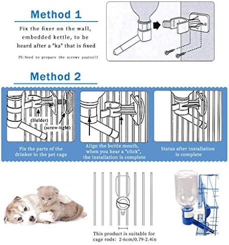 No-drip 350ml Dog Water Dispenser Adjustable and Detachable