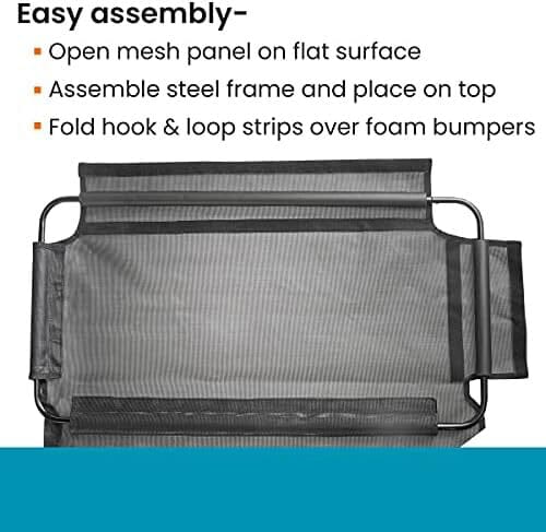 Padded Steel Frame with Heavy Duty Coated Dog Car Net Barrier for Car, Truck or SUV