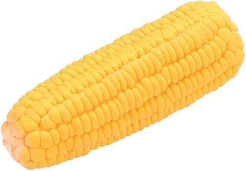 Pet Dog Puppy Latex Corn Shape Chew Toy