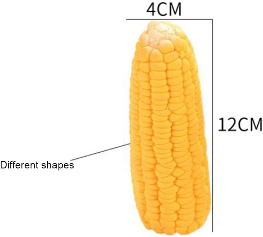Pet Dog Puppy Latex Corn Shape Chew Toy