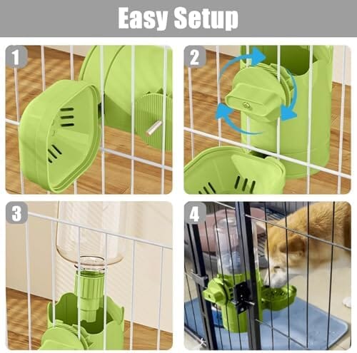 Pet Water Bottle for Cage Crate