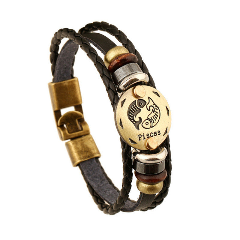 12 Zodiac Signs Bracelet