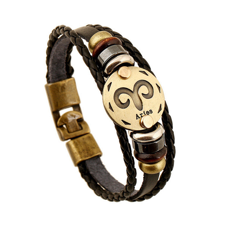 12 Zodiac Signs Bracelet