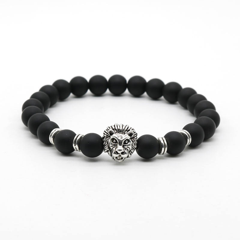 Black Lava Lion Bracelet