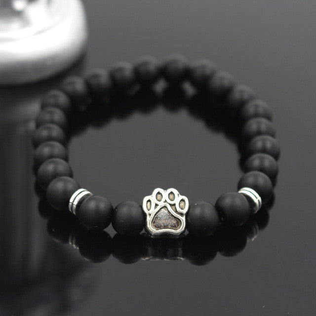 Natural Stone Dog Bracelet