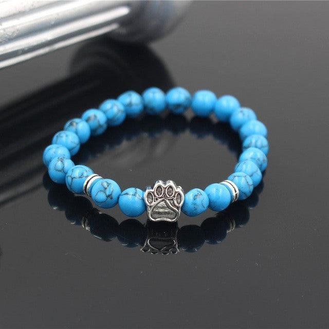 Natural Stone Dog Bracelet