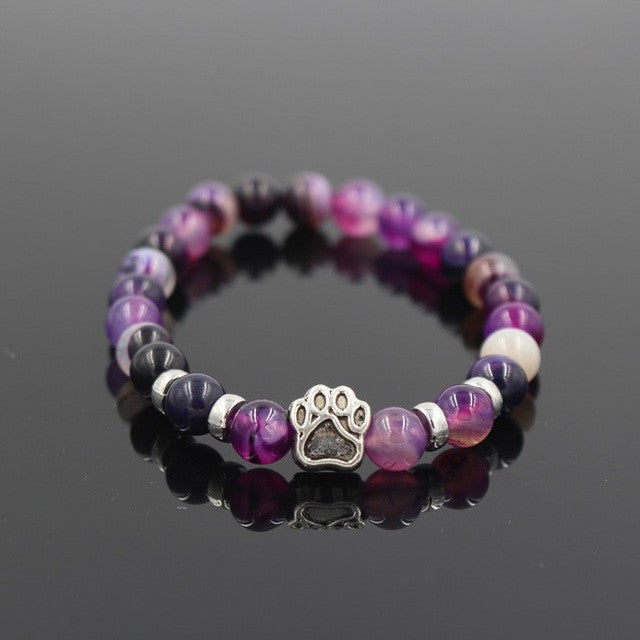 Natural Stone Dog Bracelet