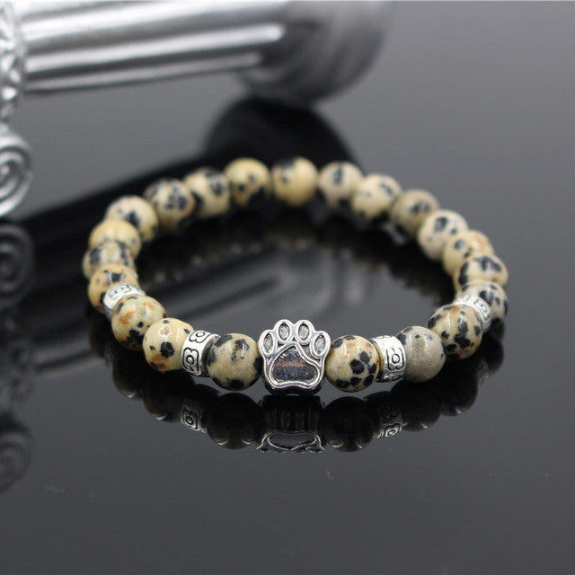Natural Stone Dog Bracelet