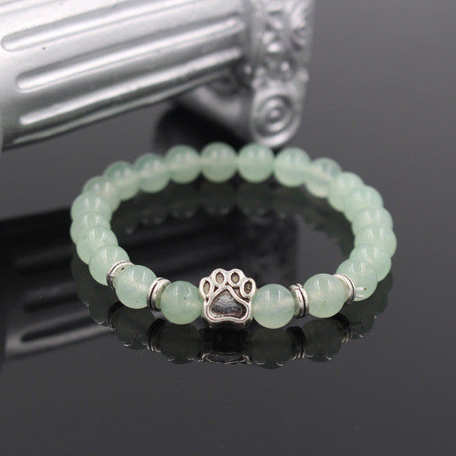 Natural Stone Dog Bracelet