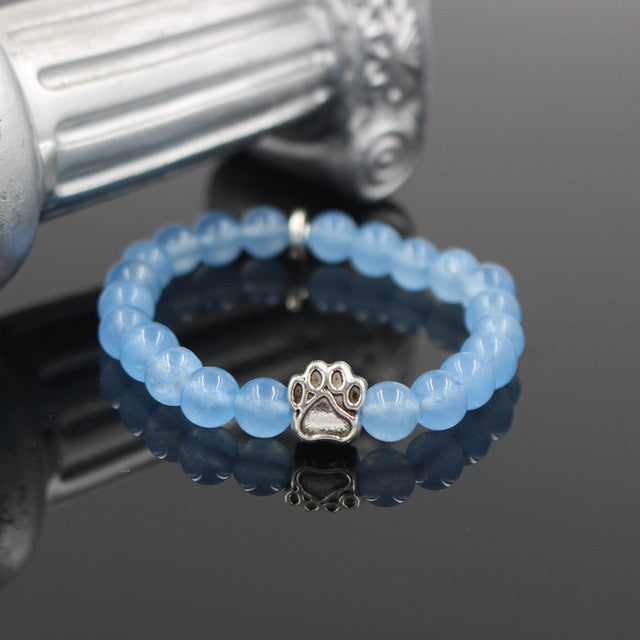 Natural Stone Dog Bracelet