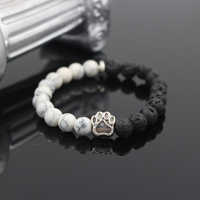 Natural Stone Dog Bracelet
