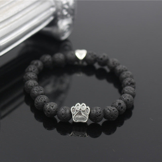 Natural Stone Dog Bracelet