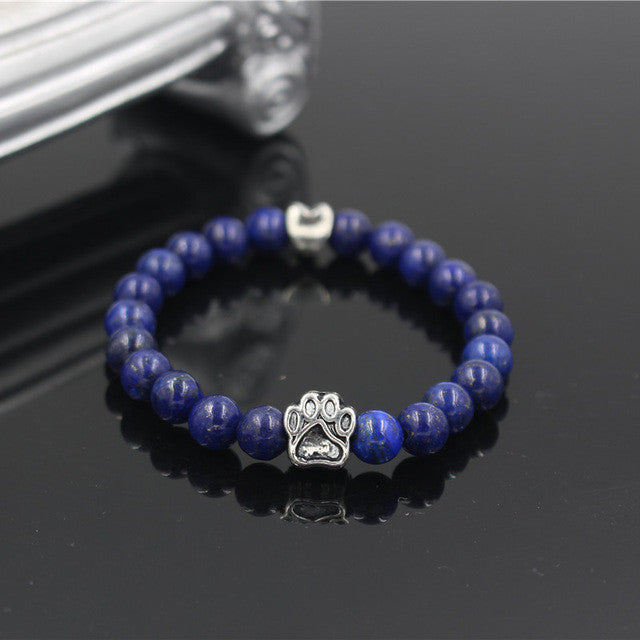 Natural Stone Dog Bracelet