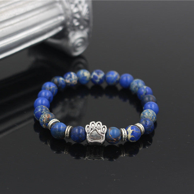 Natural Stone Dog Bracelet