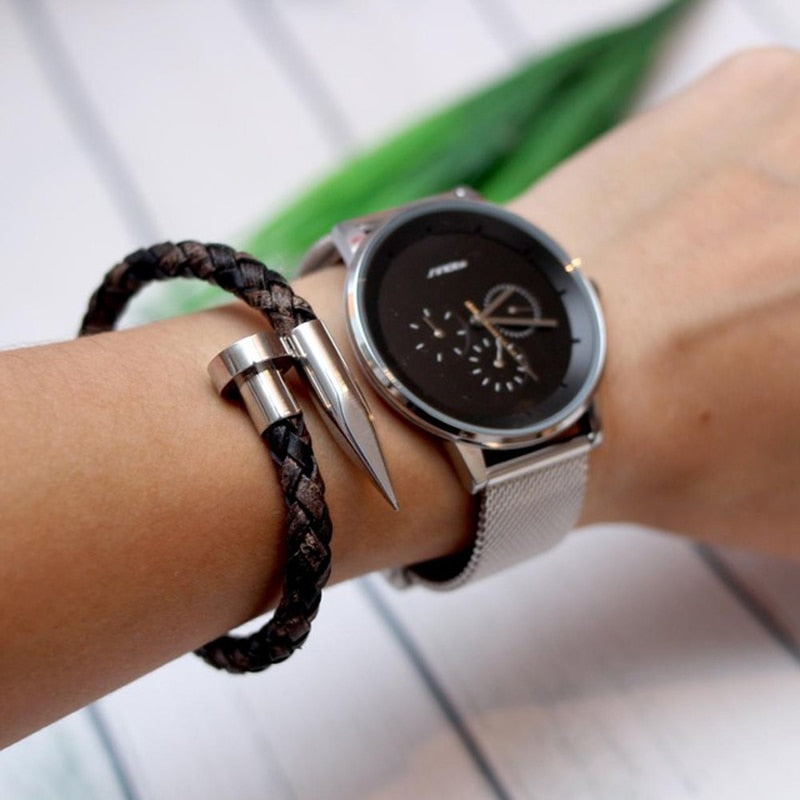 Bullet Leather Bracelet