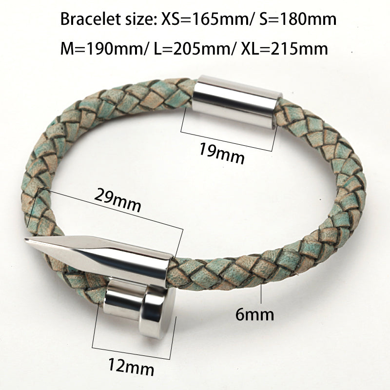 Bullet Leather Bracelet