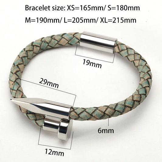 Bullet Leather Bracelet