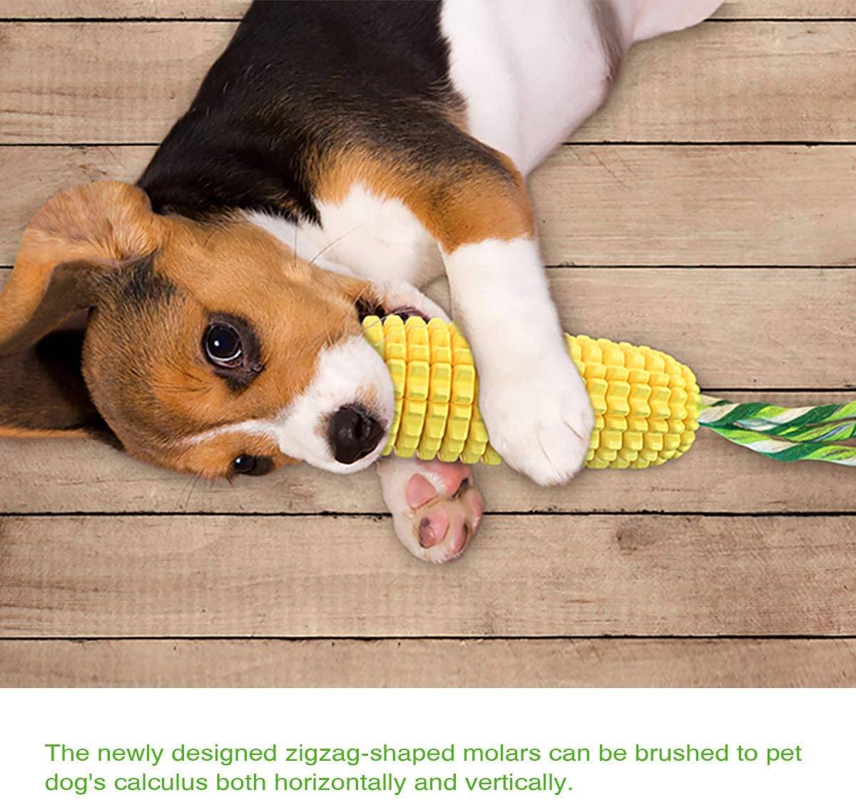 Puppy Toothbrush Clean Teeth Interactive Corn Toys