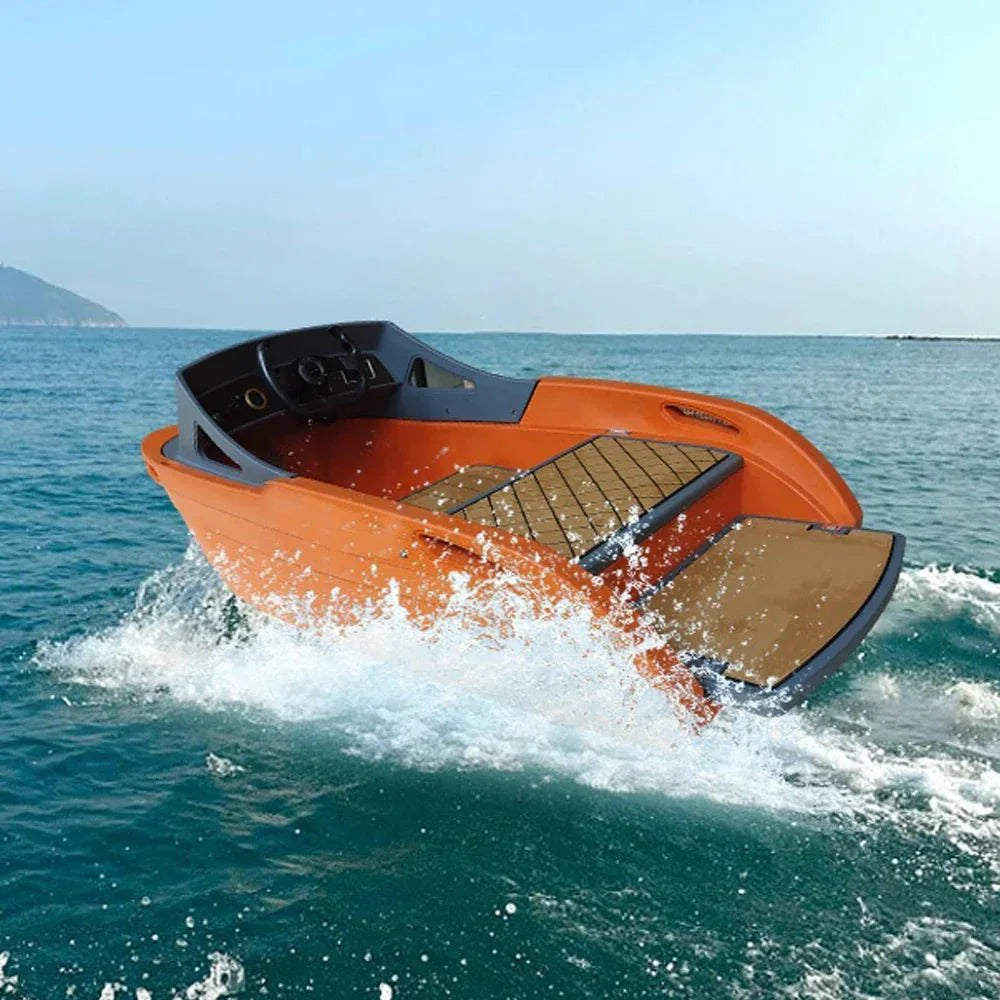 Rushwave 10KW Jet Powered Electric Go-Karting Boat with Three-Speed Adjustable for Lake and River
