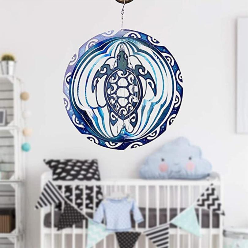 SeaBreeze - Sea Turtle Wind Spinner Outdoor Hanging Ornament