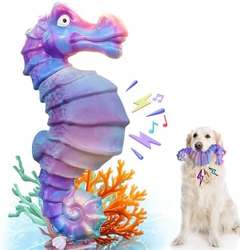 Seahorse Interactive Toys with Fun Squeaky Sound for Boredom