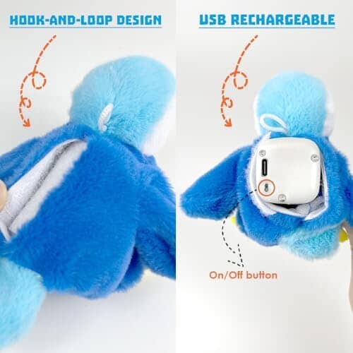 Simulated Chirping Bird Interactive Toy for All Breeds Cat Kicker Catnip Toys