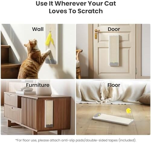 Sisal Cat Scratching Board w/Replaceable Sisal Pad