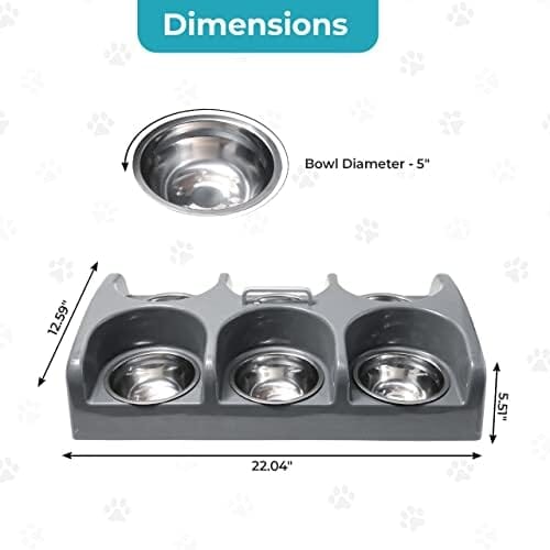 Six Bowl Puppy Kitten Feeder Station