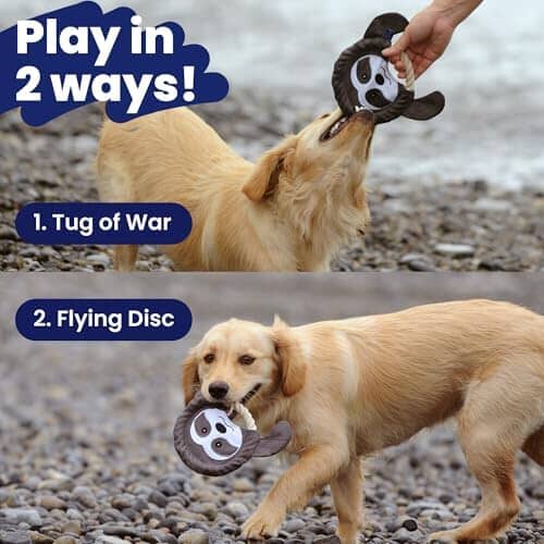 Sleepy Sloth Indestructible Dog Toys Squeaky Dog Toys
