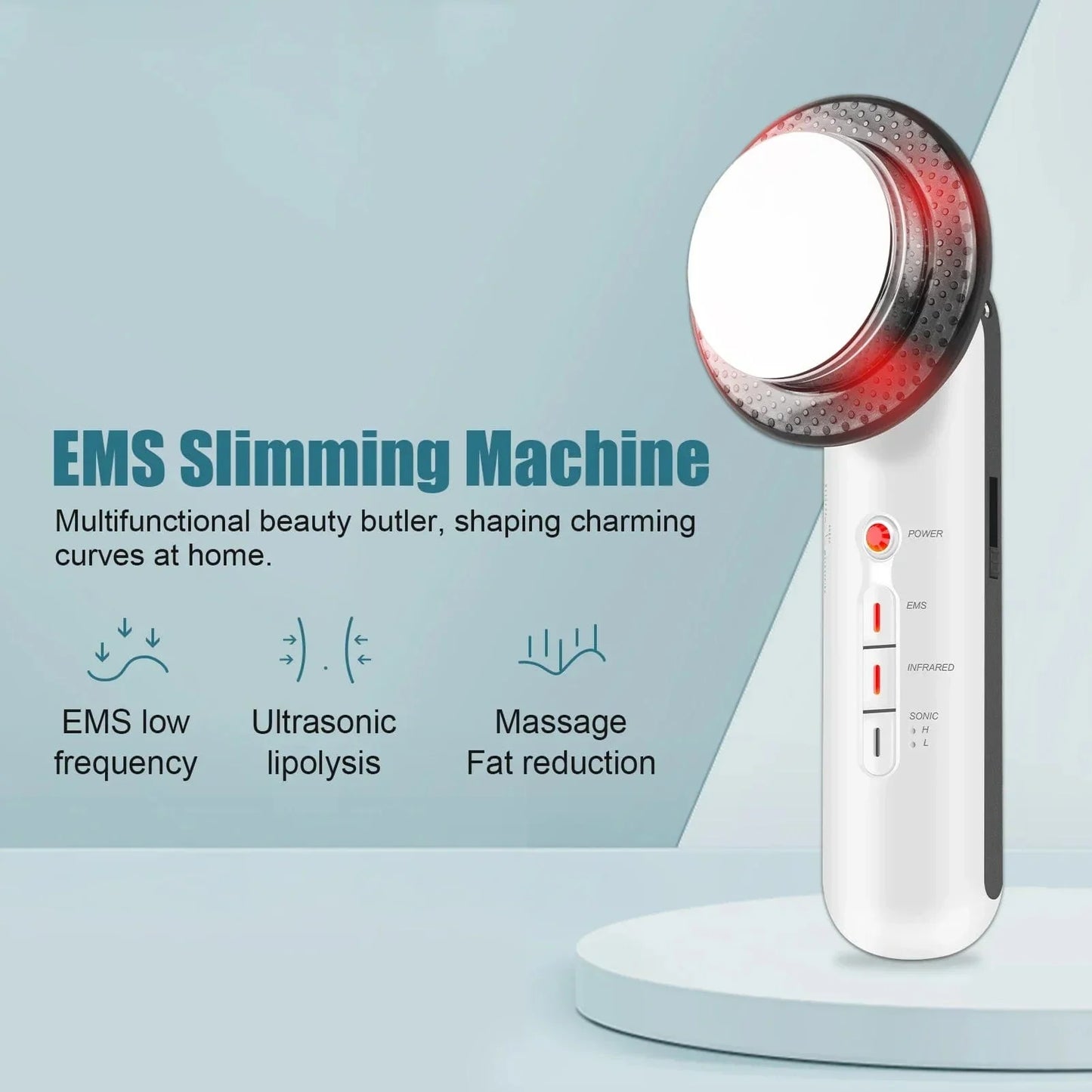 SlimSonic EMS Therapy Device - Tone, Firm, and Rejuvenate Your Skin Effortlessly