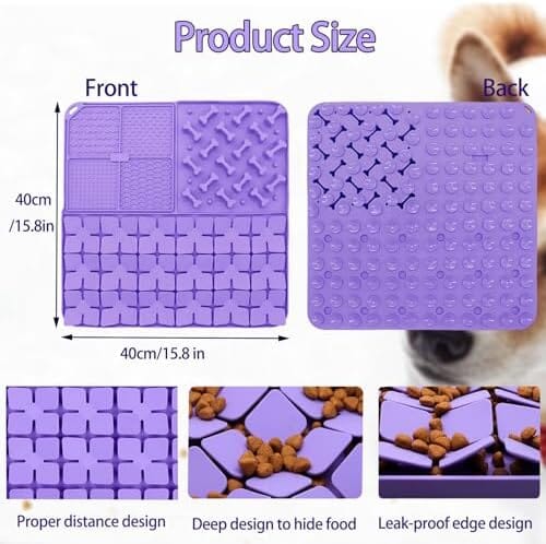 Slow Feeder Lick Mat with Suction Cups for Slow