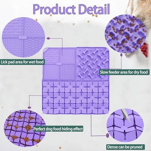 Slow Feeder Lick Mat with Suction Cups for Slow