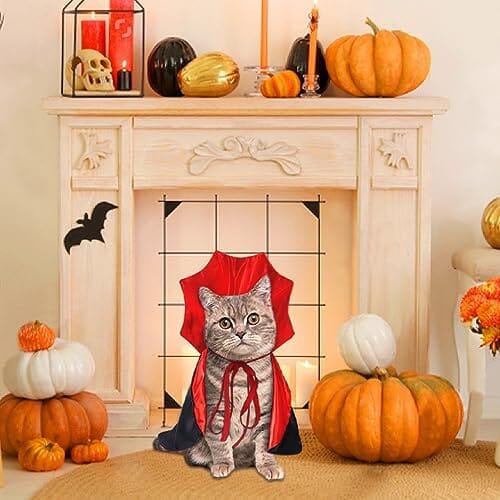 Small Halloween Pet Cape Costume Cat Vampire Cloak Cat Wizard Outfit