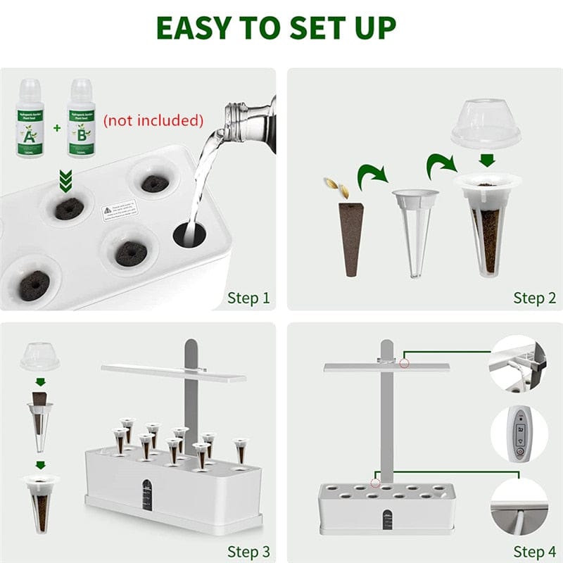 Smart Indoor Hydroponics Growing Garden System