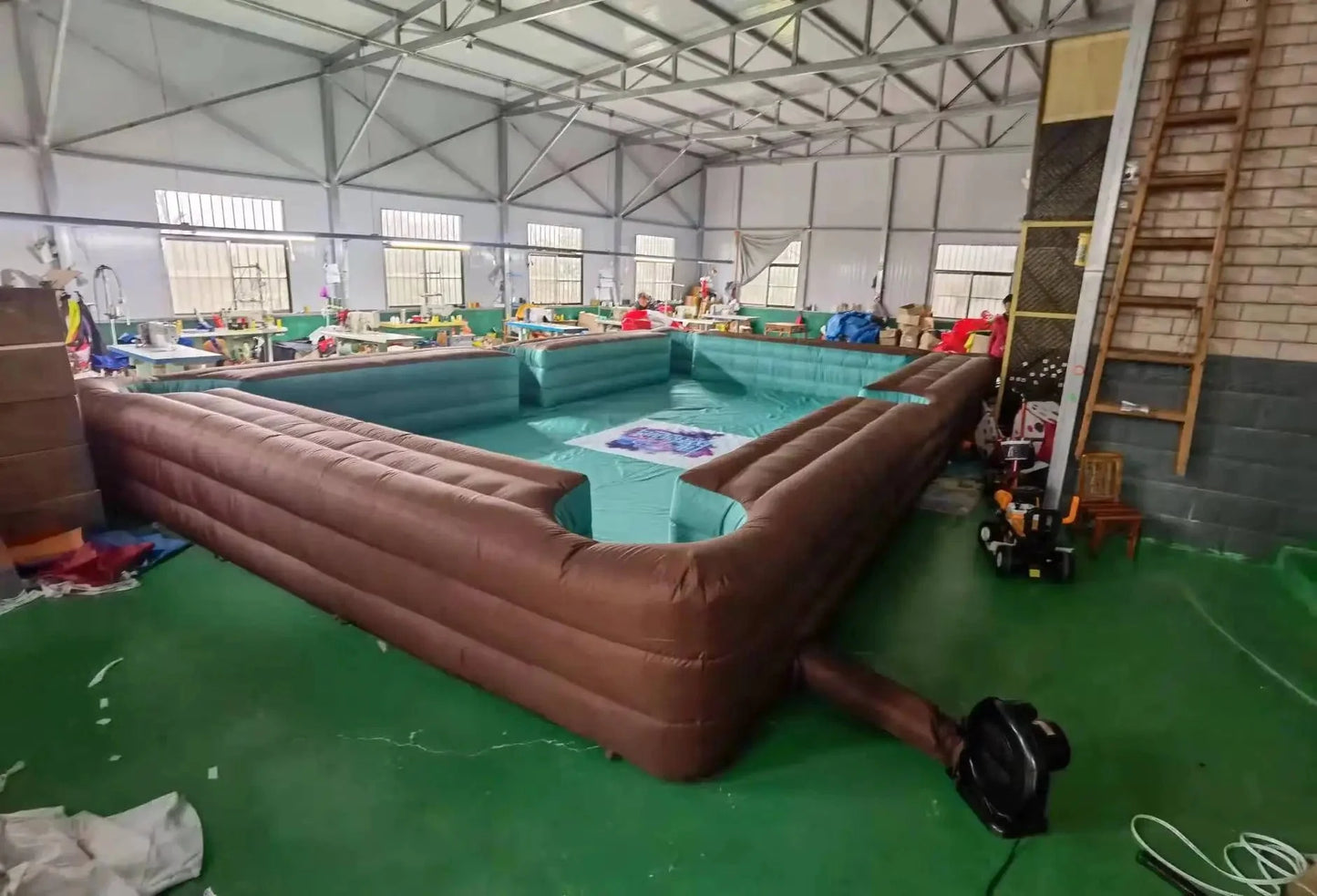 SnookBall Carnival Game Set - Inflatable Snooker Table with Balls