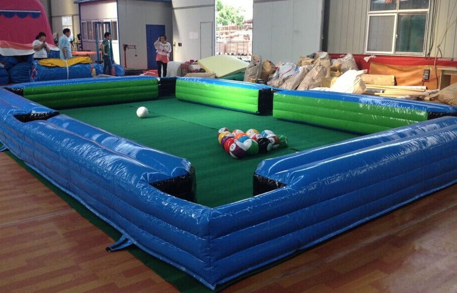 SnookBall Carnival Game Set - Inflatable Snooker Table with Balls