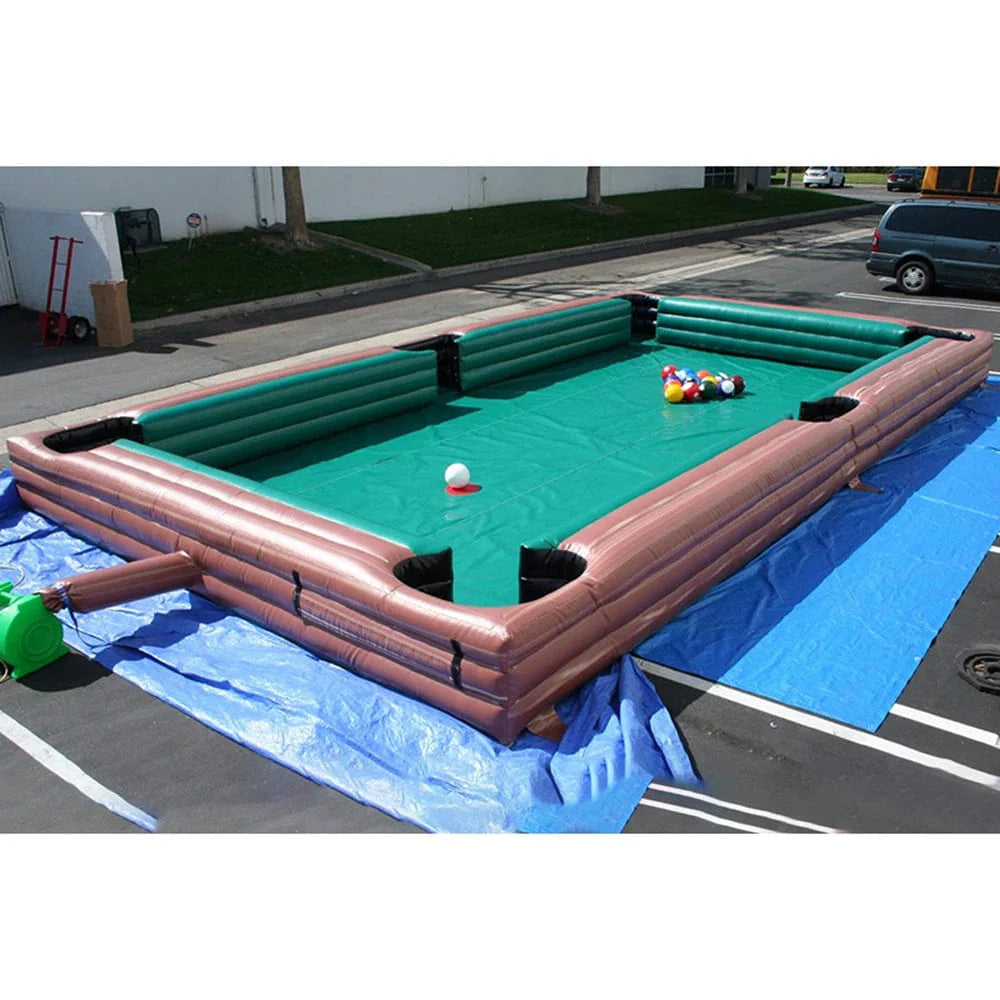 SnookBall Carnival Game Set - Inflatable Snooker Table with Balls