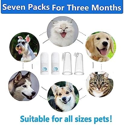 Soft High Grade Finger Toothbrush Pet Toothbrush for Small to Large Dogs Cats