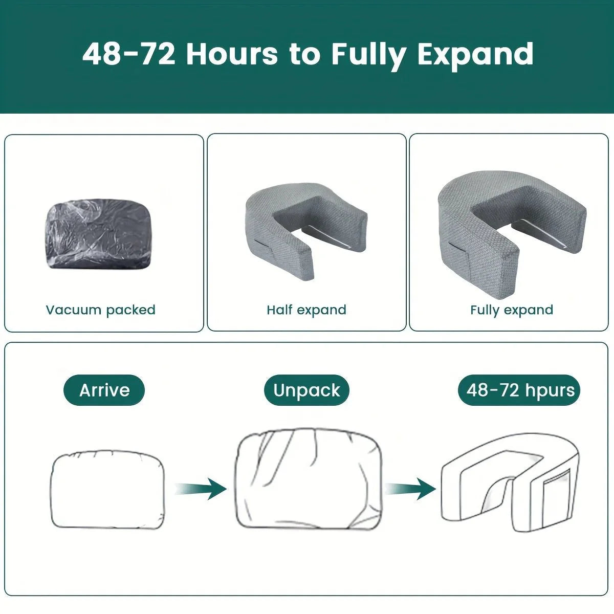 Soft Reading Pillow with Arm Rest Lap Desk Pillow for Working